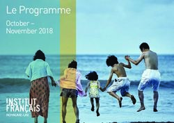 Le Programme October - November 2018 - Institut Francais