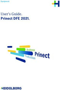 User's Guide. Prinect DFE 2021 - Equipment