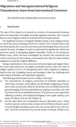 Migrations and Intergenerational Religious Transmission: Issues from International Literature - Brill