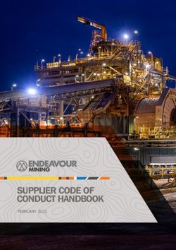 SUPPLIER CODE OF CONDUCT HANDBOOK - FEBRUARY 2021 - Endeavour Mining