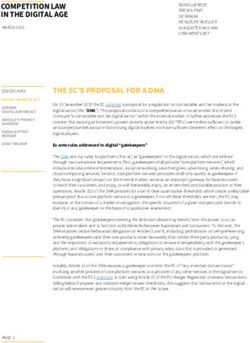 THE EC'S PROPOSAL FOR A DMA