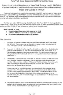 New York State Department of Financial Services Instructions for the Submission of New York State of Health (NYSOH)- Certified Individual and ...
