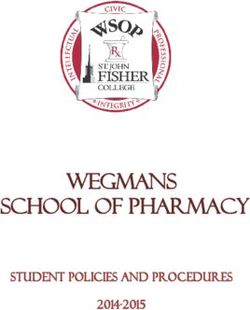 Wegmans School of Pharmacy - Student Policies and Procedures 2014-2015