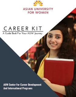CAREER KIT - AUW Center For Career Development And International Programs - A Guide Book For Your AUW Journey - Asian University for Women