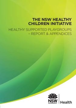 THE NSW HEALTHY CHILDREN INITIATIVE - HEALTHY SUPPORTED PLAYGROUPS - REPORT & APPENDICES - NSW Office of ...