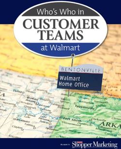 CUSTOMER TEAMS at Walmart - Who's Who in