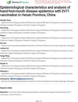 Epidemiological characteristics and analysis of hand-foot-mouth disease epidemics with EV71 vaccination in Henan Province, China