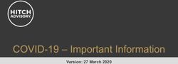 COVID-19 - Important Information - Version: 27 March 2020 - Quantum Partners