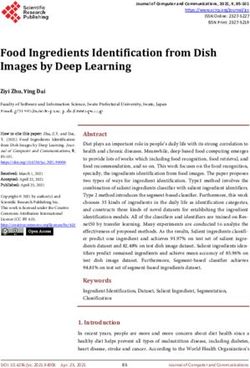 Food Ingredients Identification from Dish Images by Deep Learning