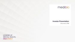 Investor Presentation - December 2018 - Medibio