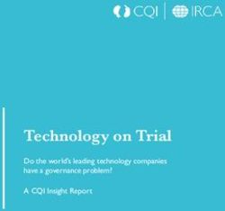 Technology on Trial Do the world's leading technology companies have a governance problem? A CQI Insight Report