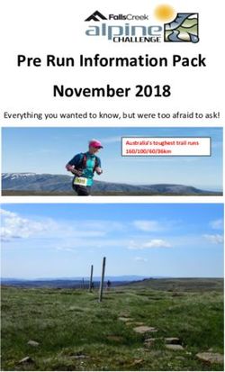 Pre Run Information Pack November 2018 - Everything you wanted to know, but were too afraid to ask! - Running Wild