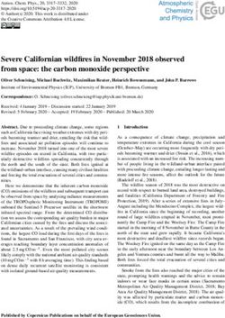 Severe Californian wildfires in November 2018 observed from space: the carbon monoxide perspective - atmos-chem-phys.net