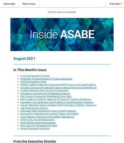 August 2021 In This Month's Issue