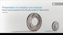 Presentation to investors and analysts - Result announcement for the full year ended 31 March 2018