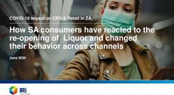 How SA consumers have reacted to the re-opening of Liquor and changed their behavior across channels - COVID-19 Impact on CPG & Retail in ZA ...