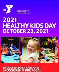 HEALTHY KIDS DAY 2021 - OCTOBER 23, 2021 - SPONSORSHIP PROPOSAL - YMCA of Greater Hartford