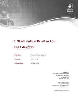 NEWS Colmar Brunton Poll - 19-23 May 2018