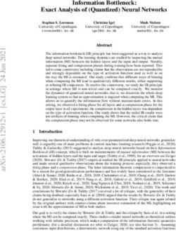 Information Bottleneck: Exact Analysis of (Quantized) Neural Networks - arXiv