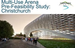 Multi-Use Arena Pre-Feasibility Study: Christchurch - DRAFT FOR DISCUSSION - DPMC