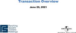 Transaction Overview June 20, 2021 - Pershing Square Tontine Holdings