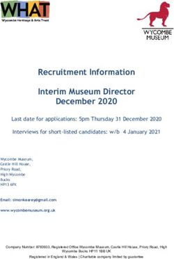 Recruitment Information Interim Museum Director December 2020 - Wycombe Museum