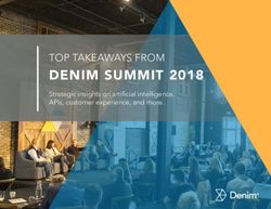 DENIM SUMMIT 2018 TOP TAKEAWAYS FROM - Strategic insights on artificial intelligence, APIs, customer experience, and more.