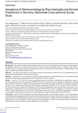 Acceptance of Telerheumatology by Rheumatologists and General Practitioners in Germany: Nationwide Cross-sectional Survey Study - XSL FO