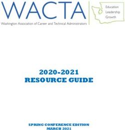 RESOURCE GUIDE 2020-2021 - WA-ACTE