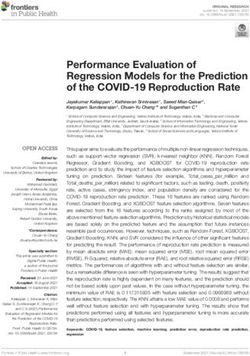 Performance Evaluation of Regression Models for the Prediction of the COVID-19 Reproduction Rate