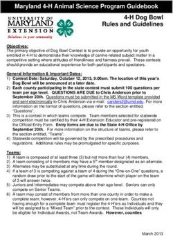Maryland 4-H Animal Science Program Guidebook