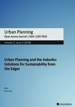 Urban Planning Open Access Journal | ISSN: 2183-7635 - Urban Planning and the Suburbs: Solutions for Sustainability from the Edges - Cogitatio Press