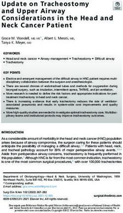 Update on Tracheostomy and Upper Airway Considerations in the Head and Neck Cancer Patient