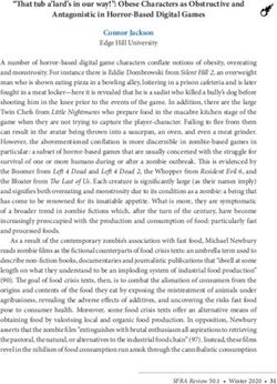 "That tub a'lard's in our way!": Obese Characters as Obstructive and Antagonistic in Horror-Based Digital Games