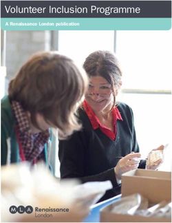 Volunteer Inclusion Programme - A Renaissance London publication