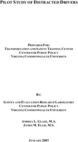 PILOT STUDY OF DISTRACTED DRIVERS