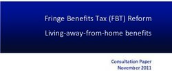 Fringe Benefits Tax (FBT) Reform Living away from home benefits - Consultation Paper November 2011 - Treasury