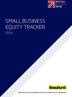 SMALL BUSINESS EQUITY TRACKER 2019 - British Business Bank