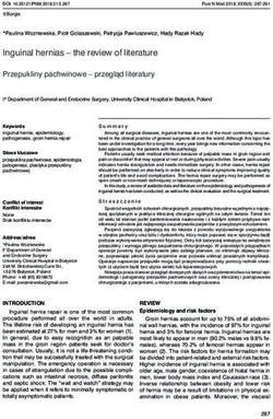 Inguinal hernias - the review of literature