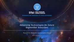 Advancing Technologies for future Segmented Telescopes - Russell B. Makidon Optics Laboratory