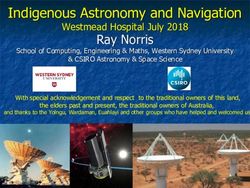 Indigenous Astronomy and Navigation - Westmead Hospital July 2018 - WSLHD