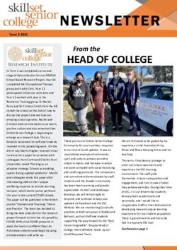 NE WSLET TER From the - Skillset Senior College