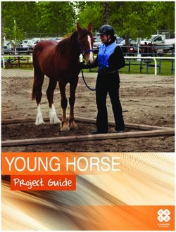 YOUNG HORSE Project Guide - 4-H Alberta