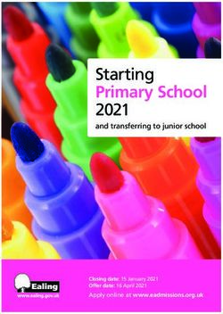 Starting Primary School 2021 - and transferring to junior school - Apply online at www.eadmissions.org.uk - Ealing Council