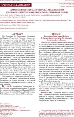 SPECIAL COLLABORATION - Ministerio de Sanidad