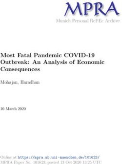 MOST FATAL PANDEMIC COVID-19 OUTBREAK: AN ANALYSIS OF ECONOMIC CONSEQUENCES - MUNICH PERSONAL REPEC ARCHIVE