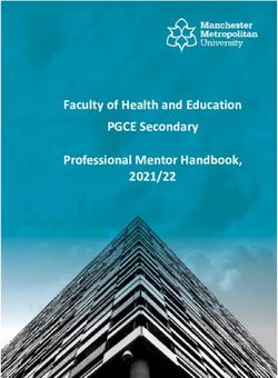 Faculty of Health and Education PGCE Secondary Professional Mentor Handbook, 2021/22 - Manchester ...