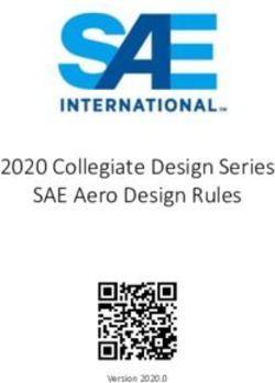 2020 Collegiate Design Series SAE Aero Design Rules - Version 2020.0