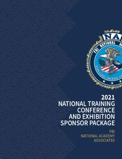 2021 NATIONAL TRAINING CONFERENCE AND EXHIBITION SPONSOR PACKAGE FBI NATIONAL ACADEMY ASSOCIATES