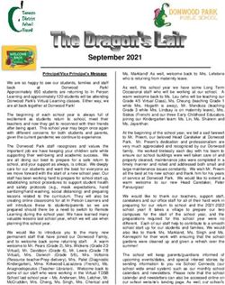 September 2021 - TDSB School Websites